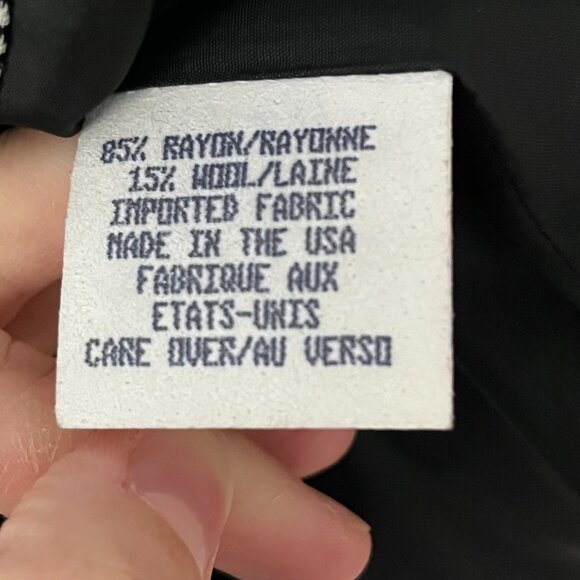 Ann Klein VTG houndstooth mini wool jumper dress size 8 plaid academic classic - Picture 7 of 7